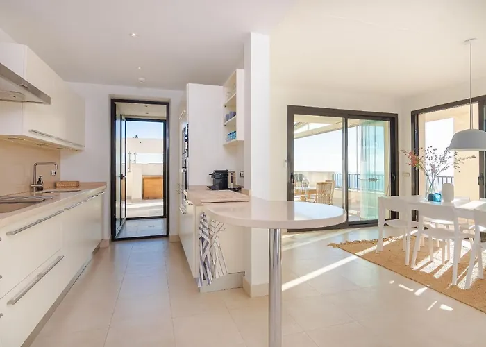 度假居 Luxurius Penthouse With Large Terrace And